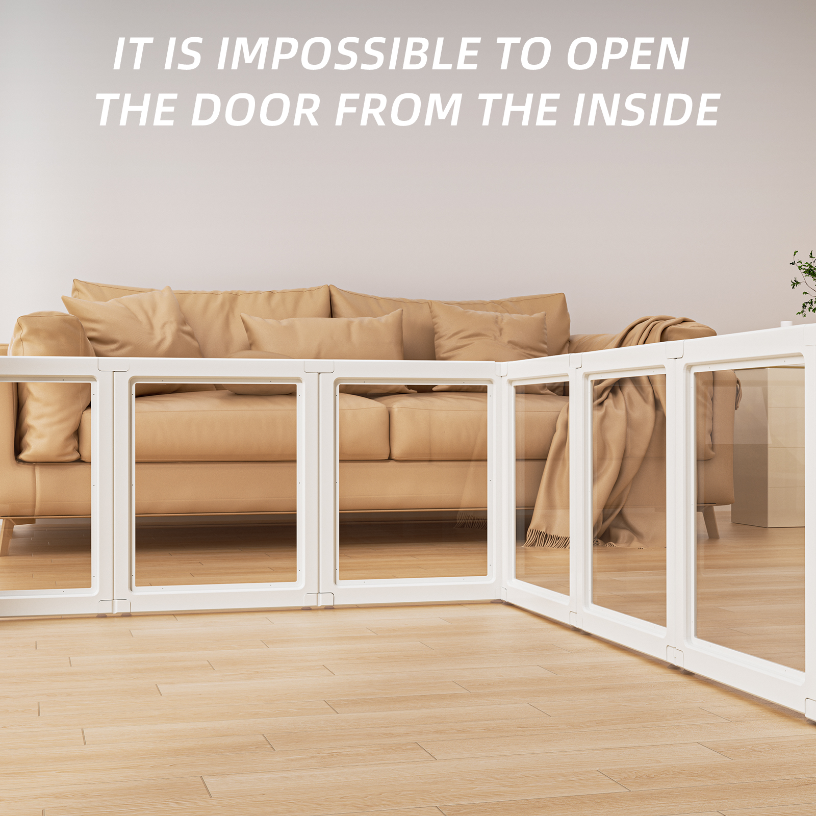 亚克力宠物围栏-双门面板款