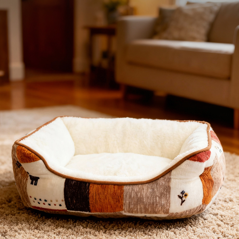 方形狗窝-拼色款