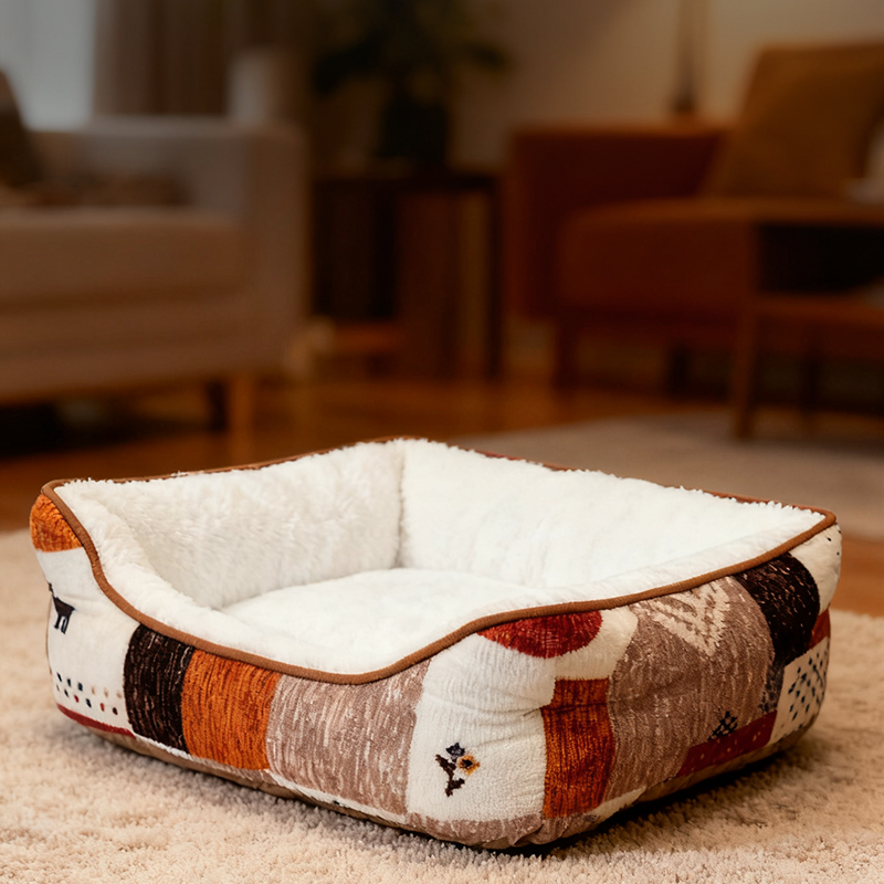 方形狗窝-拼色款