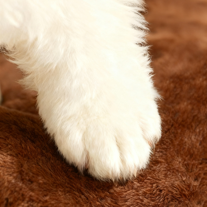 法兰绒房型狗窝-拼色款