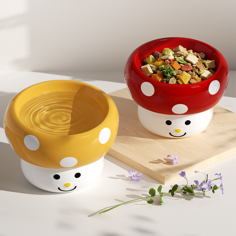 笑脸蘑菇陶瓷碗