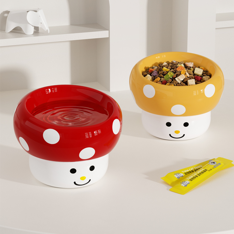 笑脸蘑菇陶瓷碗